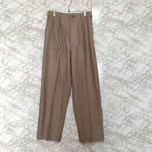 Squader Casual Pants - High Waist with Button Tan